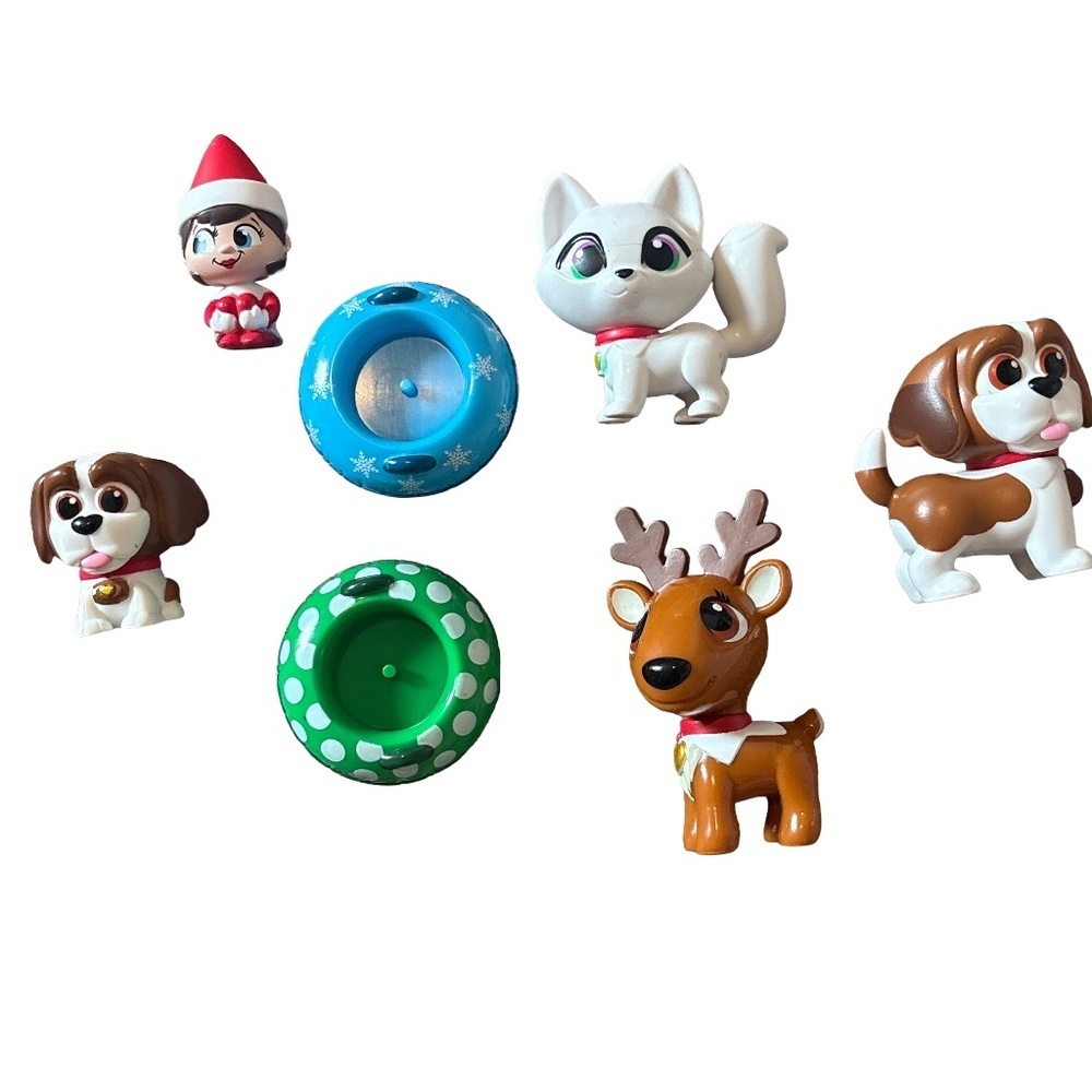 Elf on the Shelf Elf Pets Minis Lot Reindeer Arctic Fox Dog Figures - N